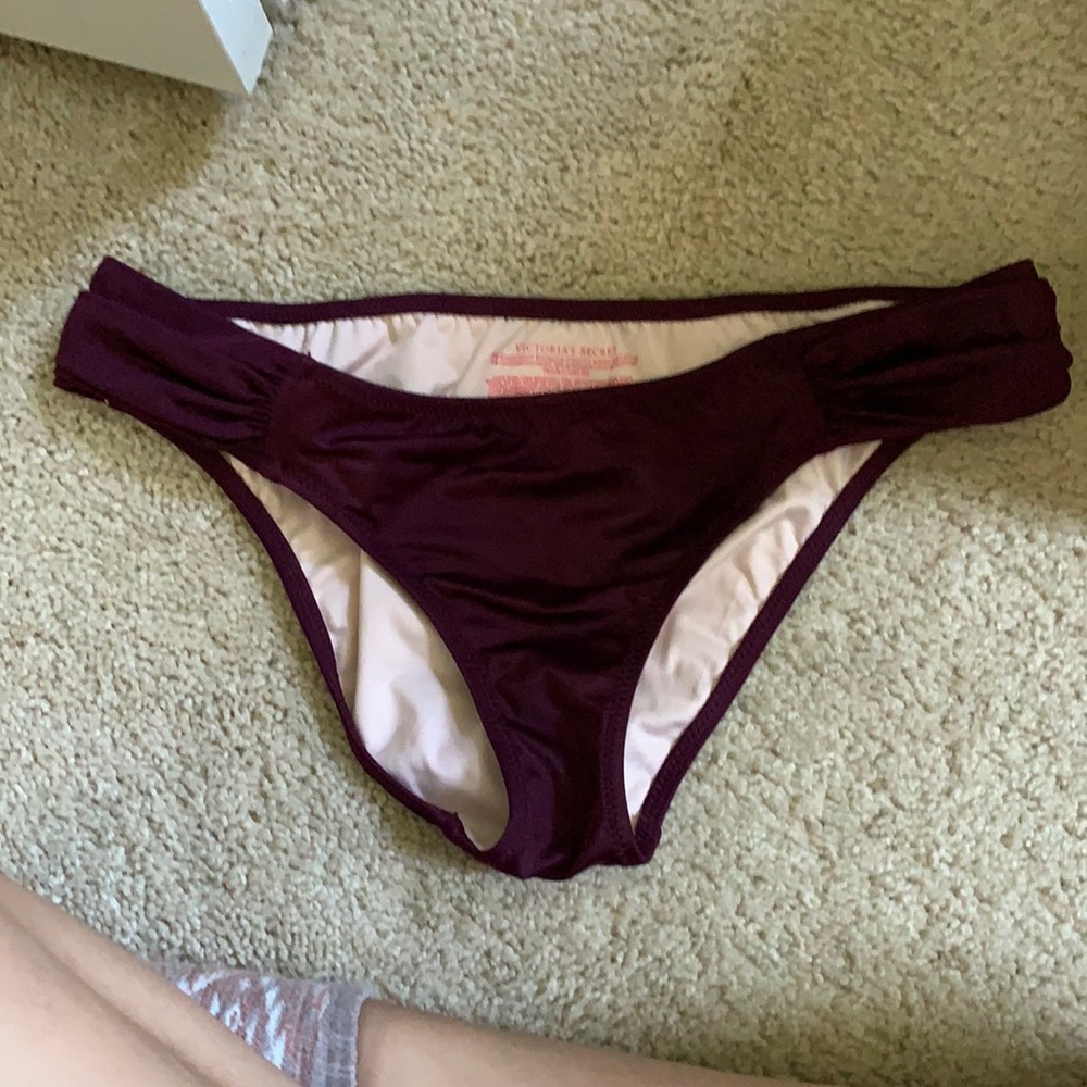 Victoria's Secret Deep Plum Bikini Bottoms